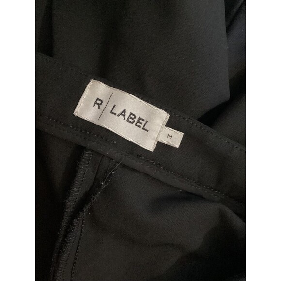 R LABEL Pants Womens Medium Black Stretch Pull-On Tapered Leg Casual Office Work - Picture 6 of 7